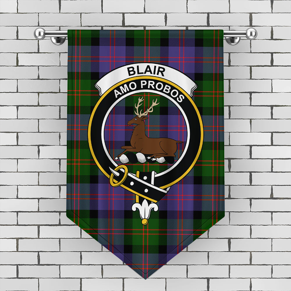 Blair Modern Tartan Crest Gonfalon