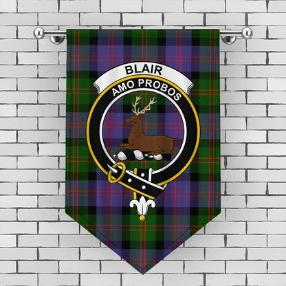 Blair Modern Tartan Crest Gonfalon