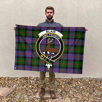 Blair Modern Tartan Classic Crest House Flag