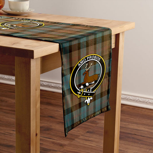 Blair Weathered Tartan Crest Table Runner