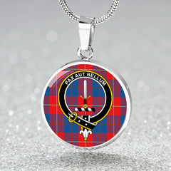 Blane Tartan Crest Circle Necklace