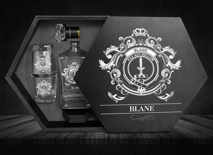 Blane Tartan Clan Decanter Set