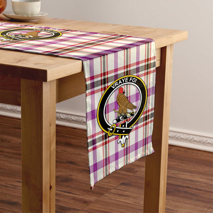 Boswell Dress Weathered Tartan Crest Table Runner