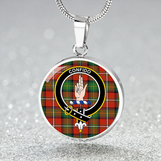 Boyd Ancient Tartan Crest Circle Necklace