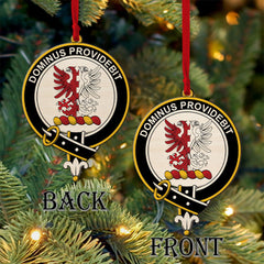 Boyle Tartan Crest Wood Acrylic Ornament