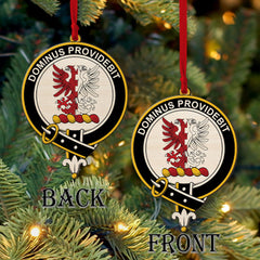 Boyle Tartan Crest Wood Acrylic Ornament