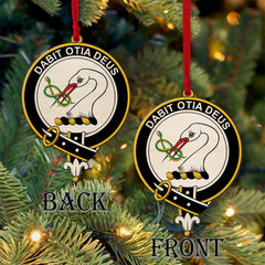 Brisbane Tartan Crest Wood Acrylic Ornament