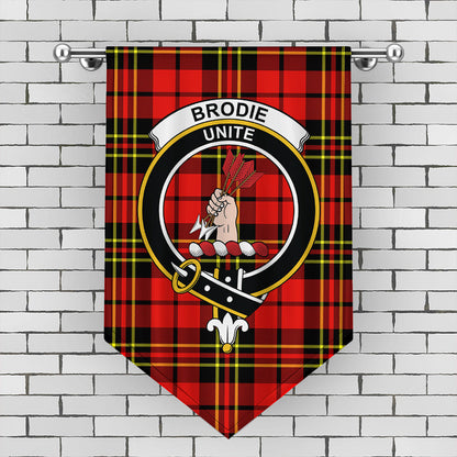 Brodie Modern Tartan Crest Gonfalon