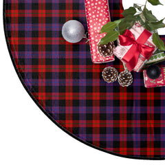 Broun Modern Tartan Plaid Christmas Tree Skirt