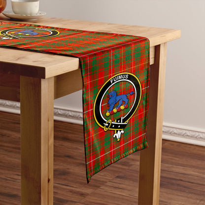 Bruce Ancient Tartan Crest Table Runner