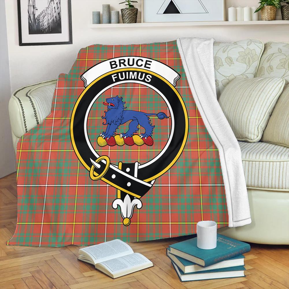 Bruce Ancient Tartan Crest Premium Blanket