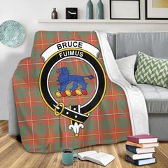 Bruce Ancient Tartan Crest Premium Blanket