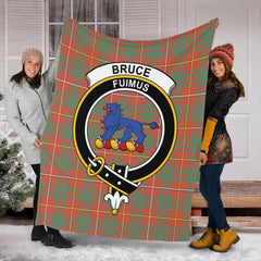 Bruce Ancient Tartan Crest Premium Blanket