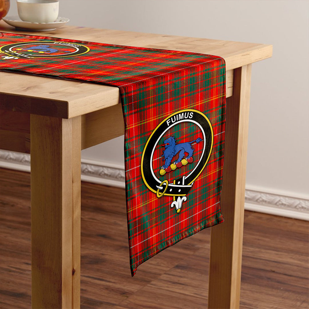 Bruce Modern Tartan Crest Table Runner