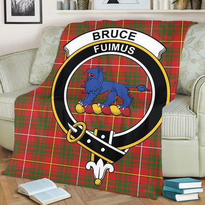 Bruce Modern Tartan Crest Premium Blanket