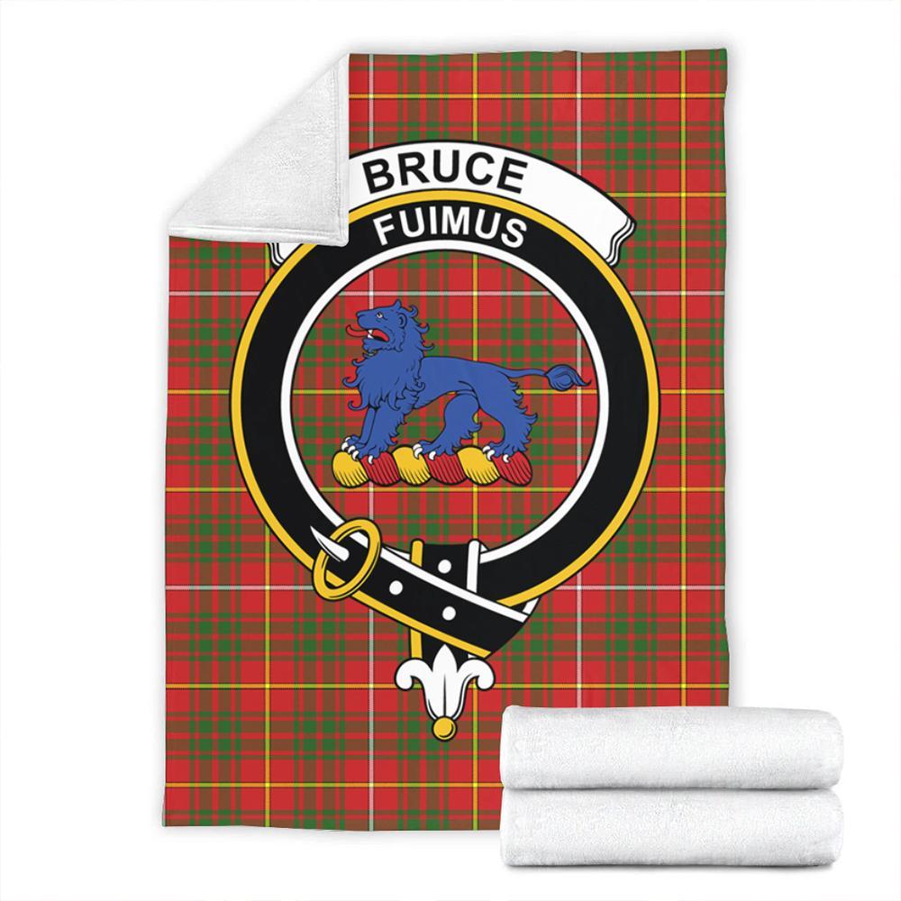 Bruce Modern Tartan Crest Premium Blanket