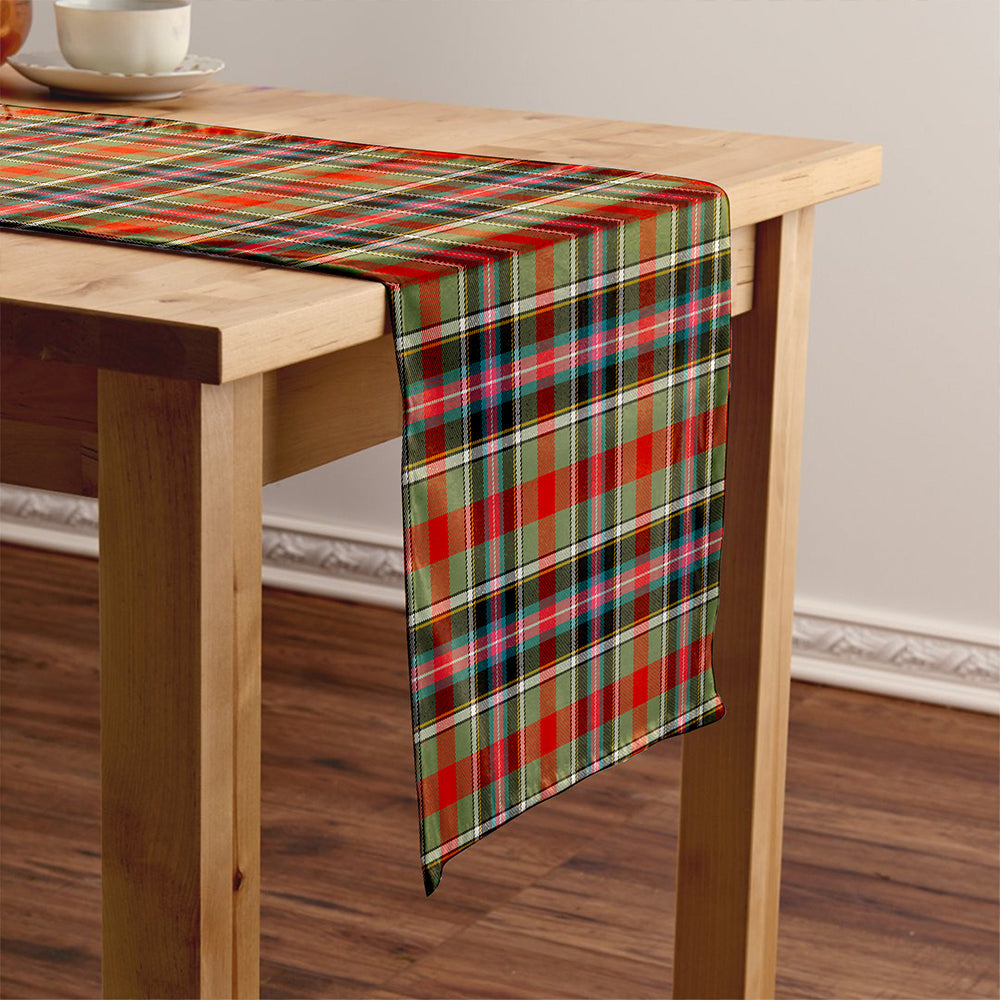 Bruce of Kinnaird Ancient Tartan Crest Table Runner