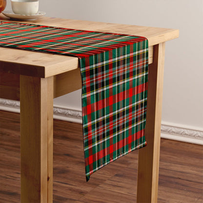 Bruce of Kinnaird Modern Tartan Crest Table Runner