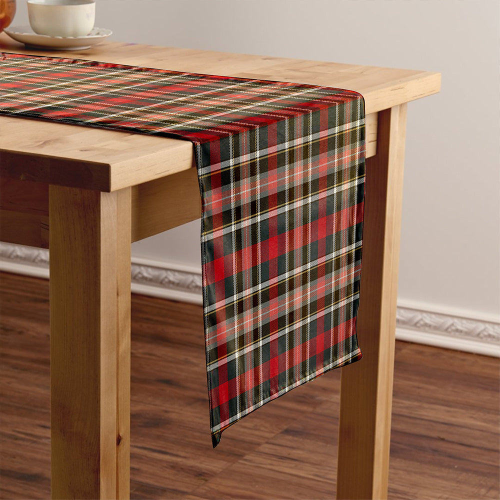 Bruce of Kinnaird Weathered Tartan Crest Table Runner