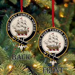 Bryson Tartan Crest Wood Acrylic Ornament