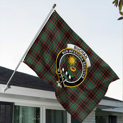 Buchan Ancient Tartan Classic Crest House Flag