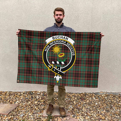 Buchan Ancient Tartan Classic Crest House Flag