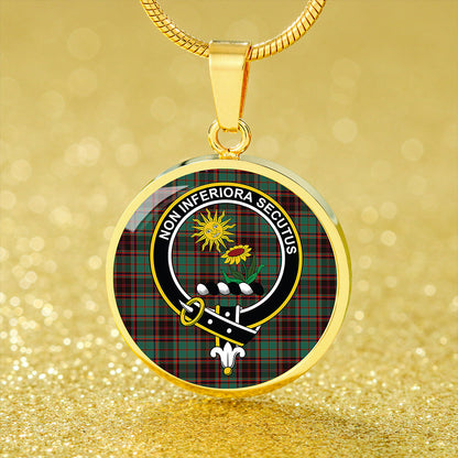 Buchan Ancient Tartan Crest Circle Necklace