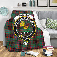 Buchan Ancient Tartan Crest Premium Blanket