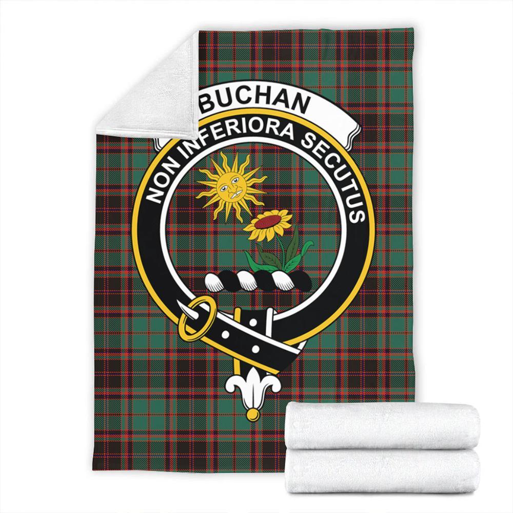 Buchan Ancient Tartan Crest Premium Blanket