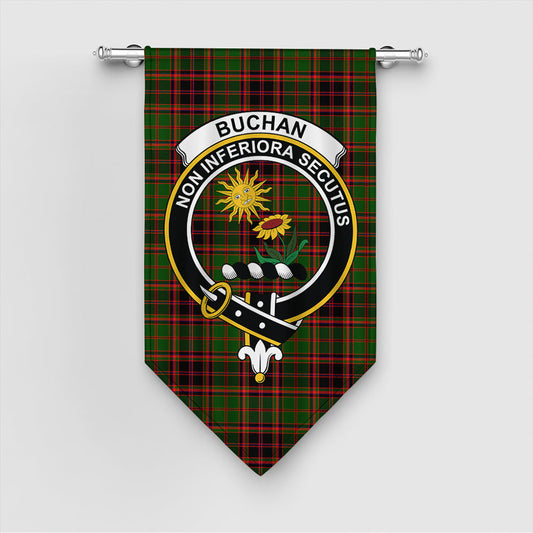 Buchan Modern Tartan Crest Gonfalon