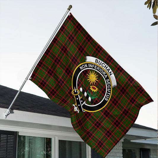 Buchan Modern Tartan Classic Crest House Flag