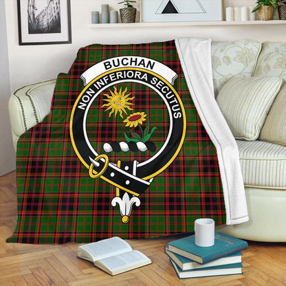 Buchan Modern Tartan Crest Premium Blanket