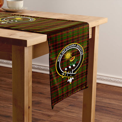 Buchan Modern Tartan Crest Table Runner