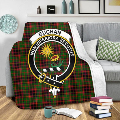 Buchan Modern Tartan Crest Premium Blanket