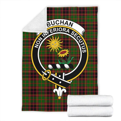 Buchan Modern Tartan Crest Premium Blanket