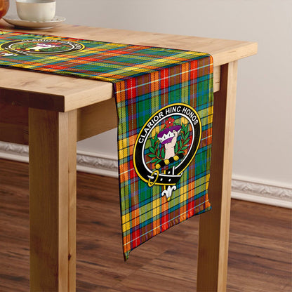 Buchanan Ancient Tartan Crest Table Runner