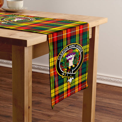 Buchanan Modern Tartan Crest Table Runner