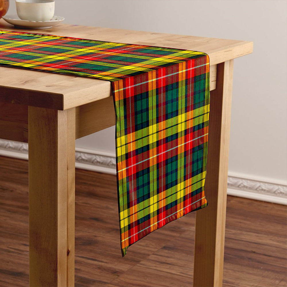 Buchanan Modern Tartan Crest Table Runner