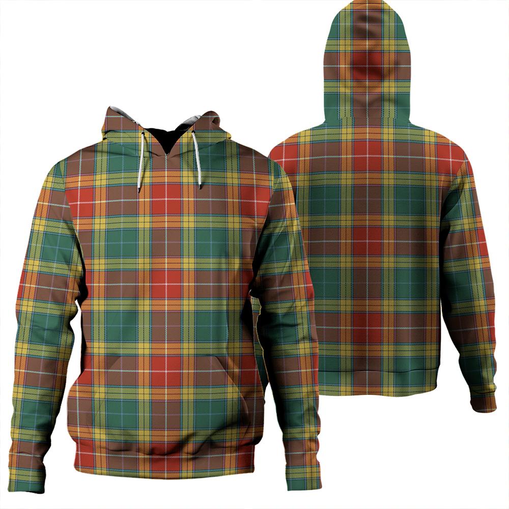 Buchanan Old Set Weathered Tartan Plaid Hoodie