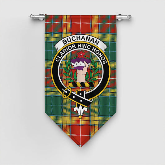 Buchanan Old Sett Tartan Crest Gonfalon