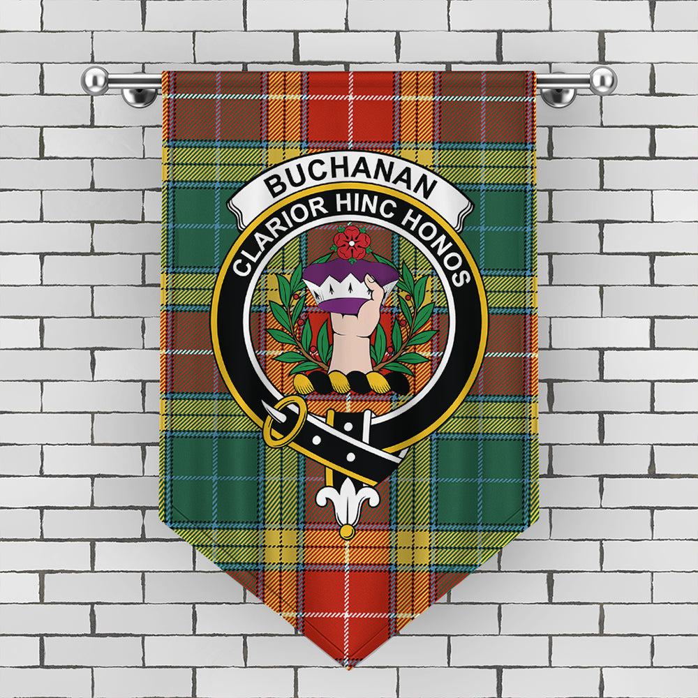 Buchanan Old Sett Tartan Crest Gonfalon