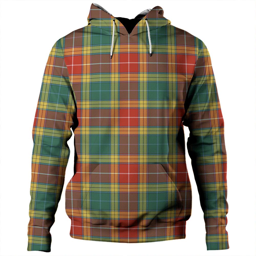 Buchanan Old Set Weathered Tartan Plaid Hoodie