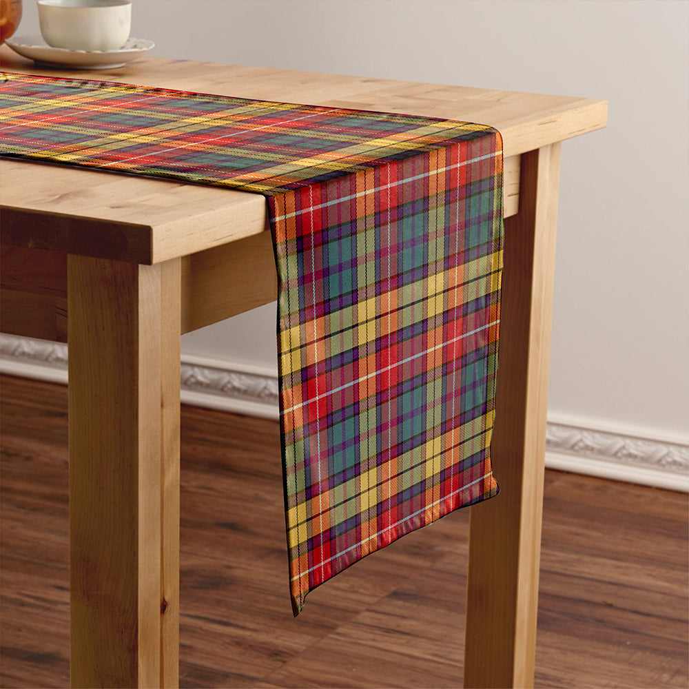 Buchanan Weathered Tartan Crest Table Runner