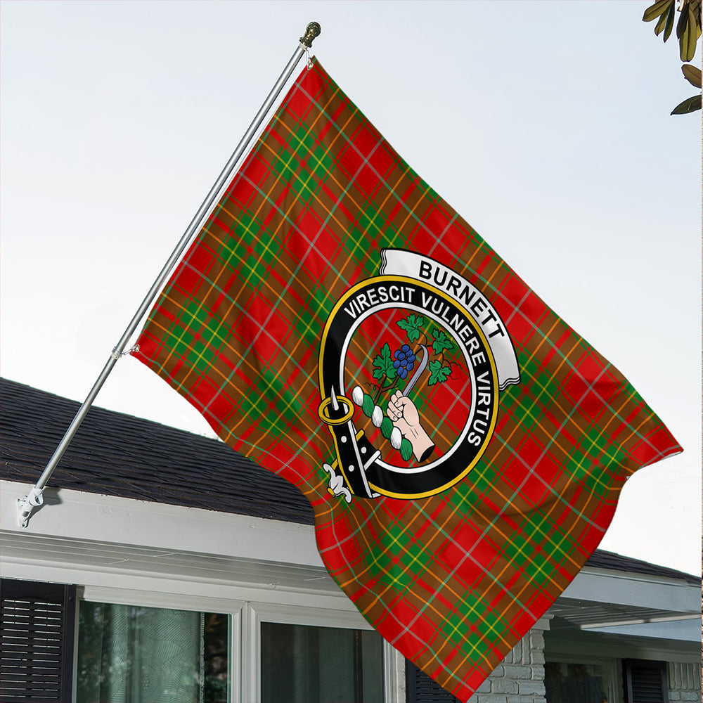 Burnett Ancient Tartan Classic Crest House Flag