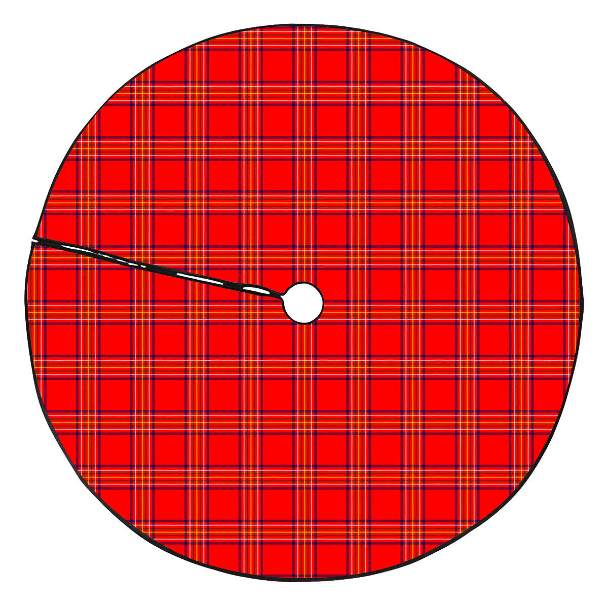 Burnett Modern Tartan Plaid Christmas Tree Skirt