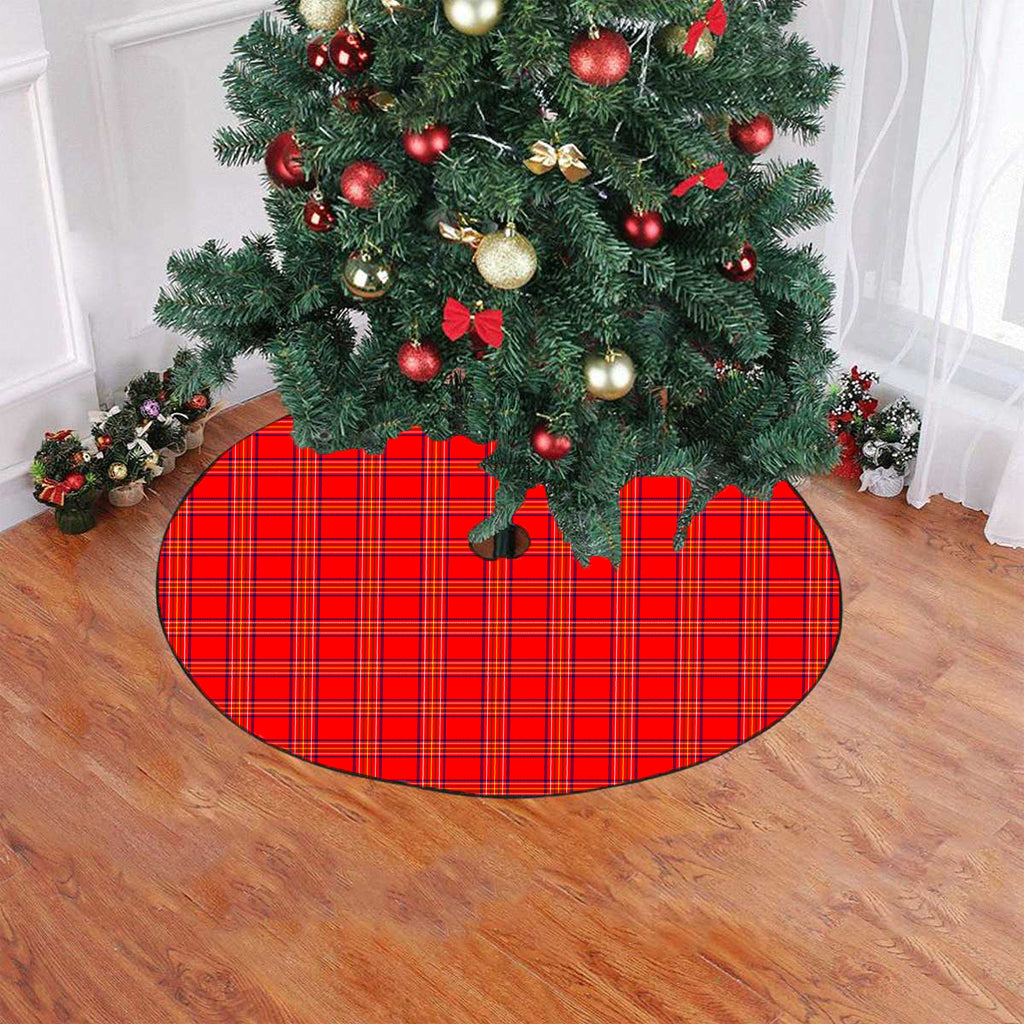 Burnett Modern Tartan Plaid Christmas Tree Skirt