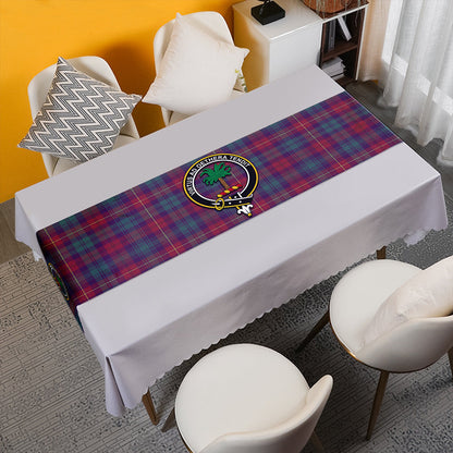 Cairns of Finavon Weathered Tartan Crest Table Runner