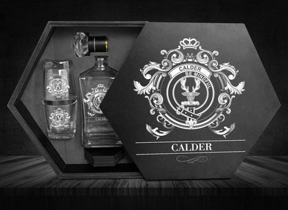 Calder Tartan Clan Decanter Set