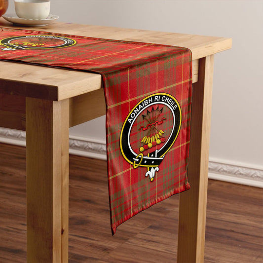 Cameron Weathered 2 Tartan Crest Table Runner