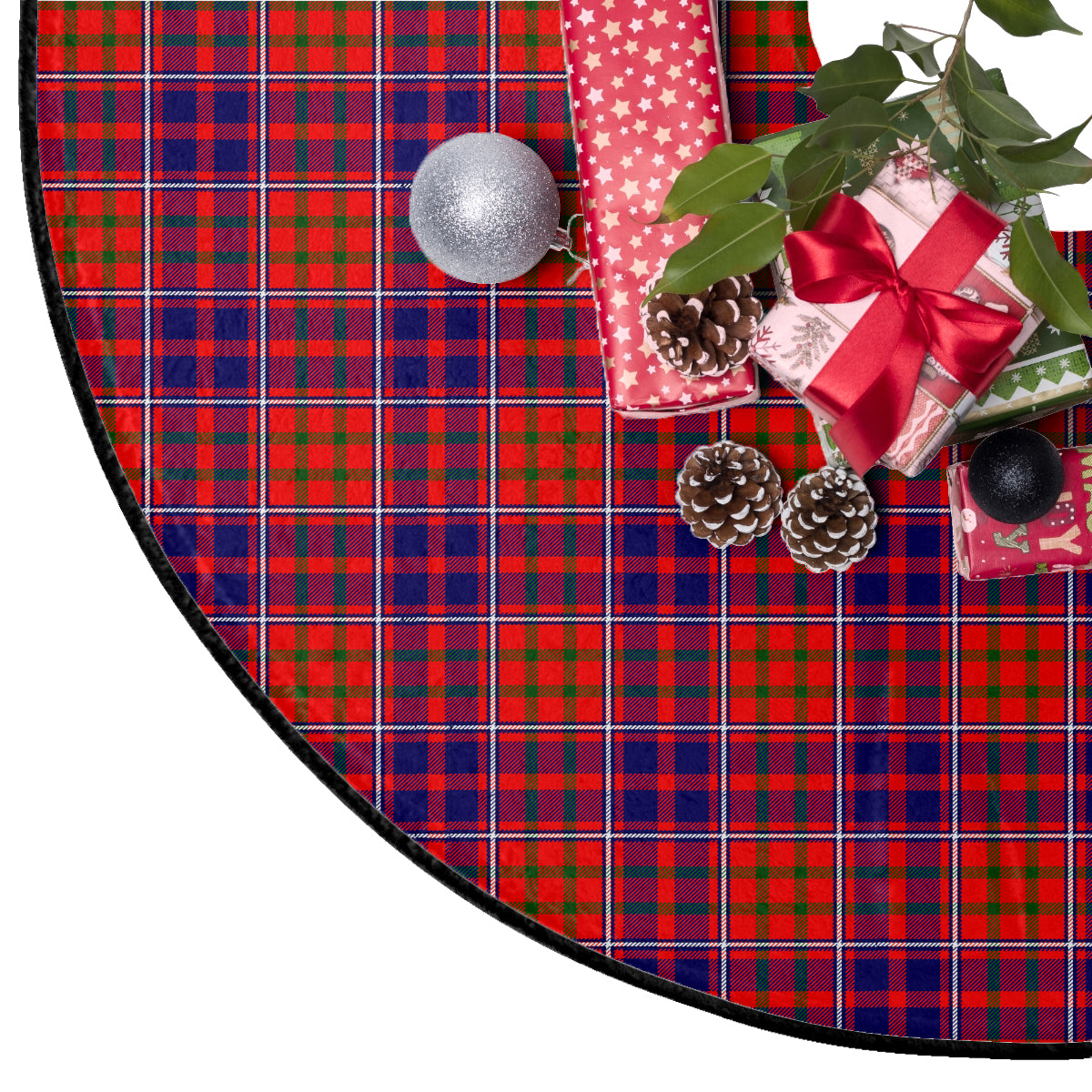 Cameron of Lochiel Modern Tartan Plaid Christmas Tree Skirt
